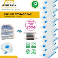 12 X LARGE SPACE SAVING STORAGE VACUUM BAGS CLOTHES BEDDING ORGANISER UNDER BED FREE POSTAGE