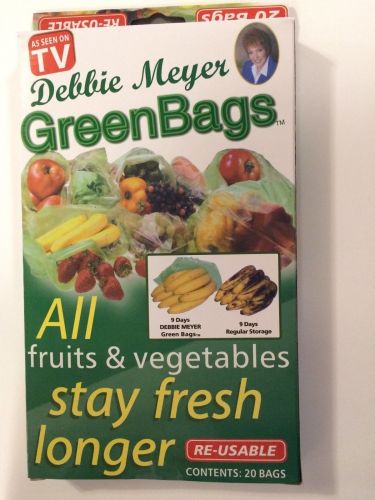 Debbie Meyer GreenBags Reusable Stay Fresh Produce Bags (Pack of 40)